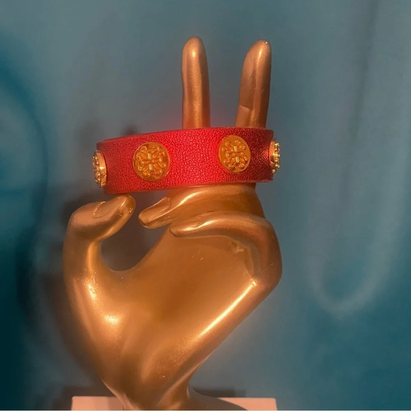 Rustic Cuff Wide Deep Rich Beautiful Red - Picture 2 of 3